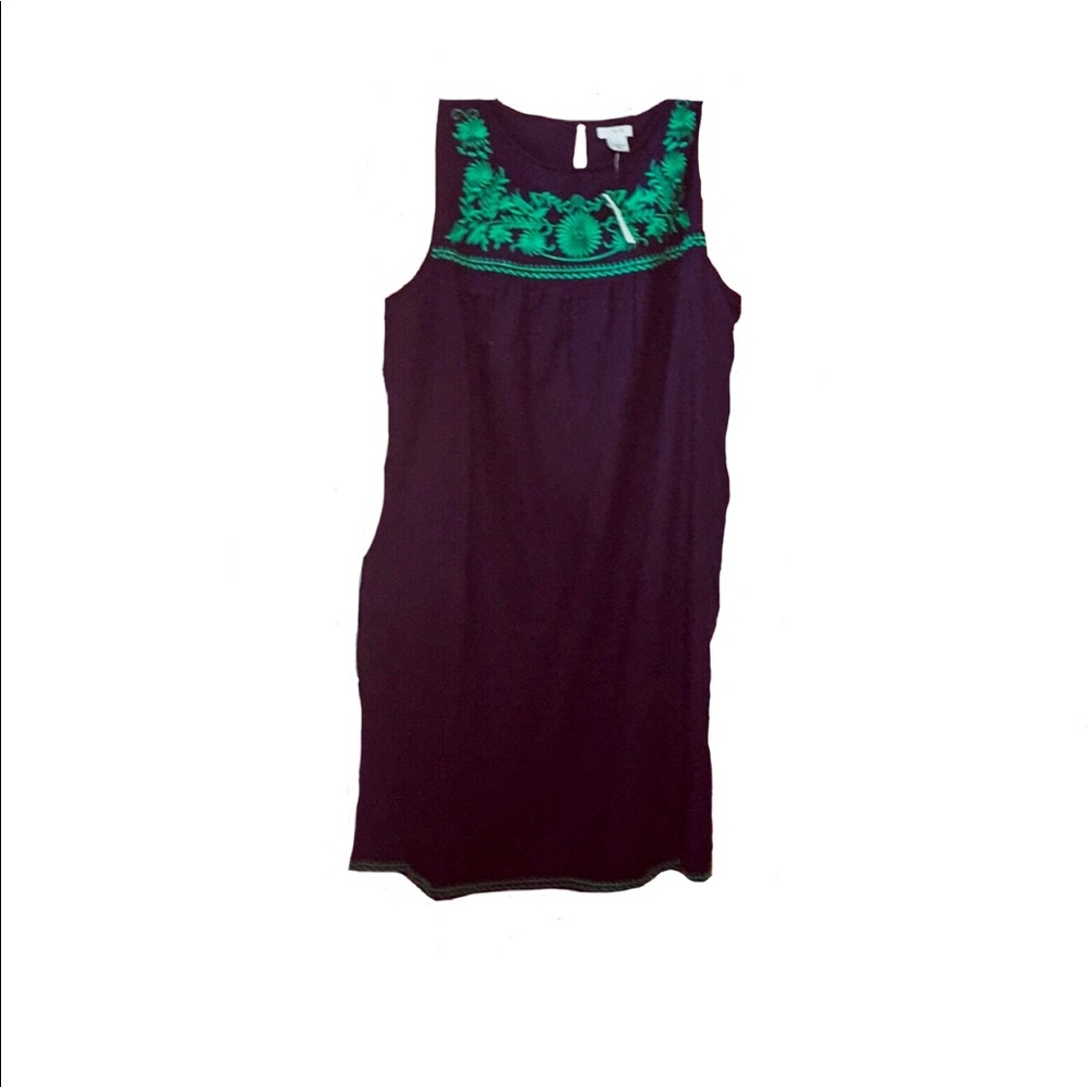 J CREW   Sundress 100% COTTON  Midi w/liner